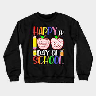 100 Days Of School Teacher And Student Crewneck Sweatshirt